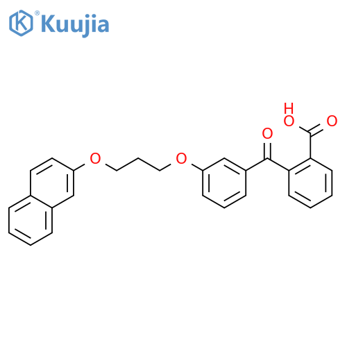 Benzoic acid, 2-[3-[3-(2-naphthalenyloxy)propoxy]benzoyl]- structure
