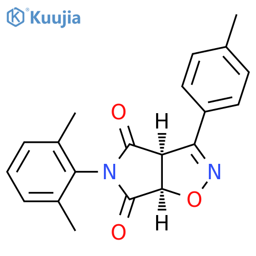 4H-Pyrrolo[3,4-d]isoxazole-4,6(5H)-dione,5-(2,6-dimethylphenyl)-3a,6a-dihydro-3-(4-methylphenyl)-, cis- structure