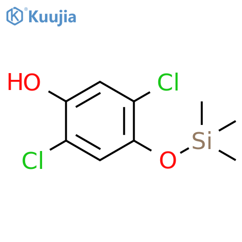Phenol, 2,5-dichloro-4-[(trimethylsilyl)oxy]- structure