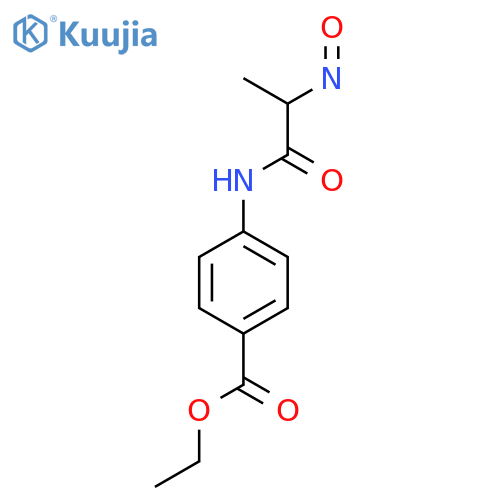 Benzoic acid, 4-[(2-nitroso-1-oxopropyl)amino]-, ethyl ester structure