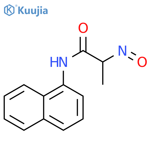 Propanamide, N-1-naphthalenyl-2-nitroso- structure