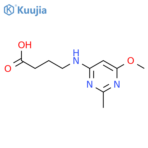 Butanoic acid, 4-[(6-methoxy-2-methyl-4-pyrimidinyl)amino]- structure