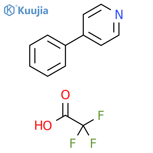 Pyridine, 4-phenyl-, trifluoroacetate structure