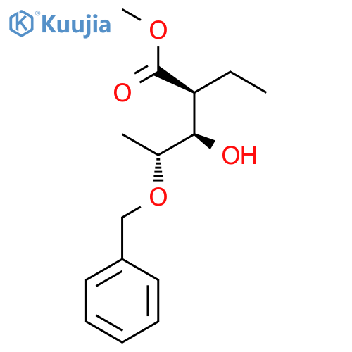 Lyxonic acid, 2,5-dideoxy-2-ethyl-4-O-(phenylmethyl)-, methyl ester structure
