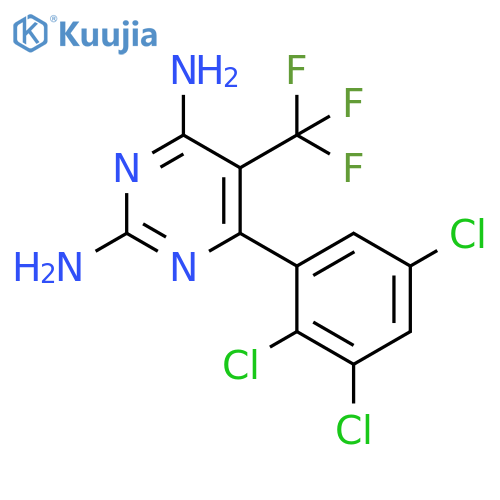 2,4-Pyrimidinediamine, 6-(2,3,5-trichlorophenyl)-5-(trifluoromethyl)- structure