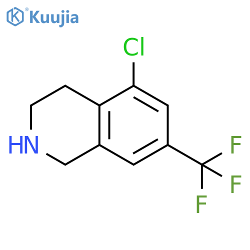 5-chloro-7-(trifluoromethyl)-1,2,3,4-tetrahydroisoquinoline structure