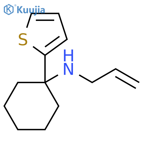 Cyclohexanamine, N-2-propenyl-1-(2-thienyl)- structure
