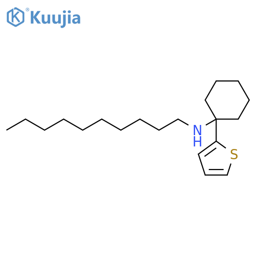 Cyclohexanamine, N-decyl-1-(2-thienyl)- structure