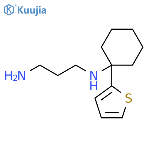 1,3-Propanediamine, N-[1-(2-thienyl)cyclohexyl]- structure