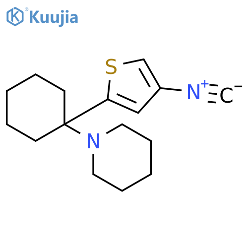 Piperidine, 1-[1-(4-isocyano-2-thienyl)cyclohexyl]- structure