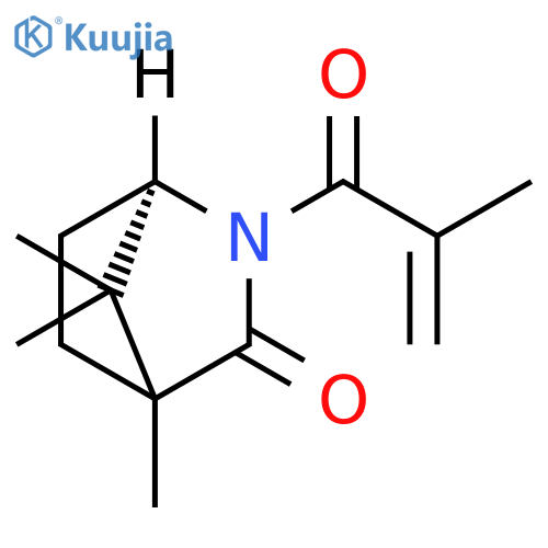 2-Azabicyclo[2.2.1]heptan-3-one,4,7,7-trimethyl-2-(2-methyl-1-oxo-2-propenyl)-, (1R)- structure