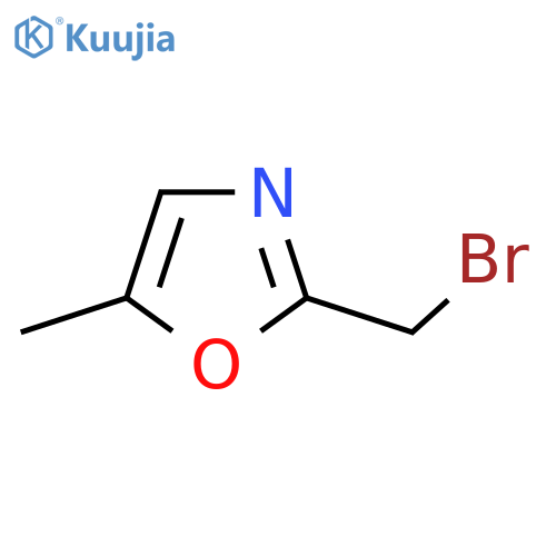 2-(bromomethyl)-5-methyl-1,3-oxazole structure