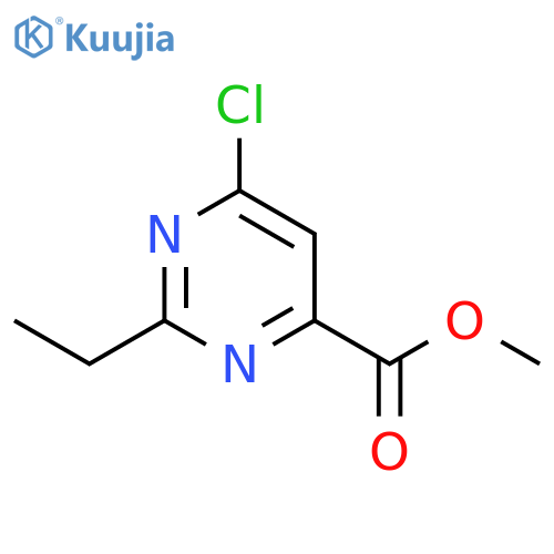 6-Chloro-2-ethyl-pyrimidine-4-carboxylic acid methyl ester structure