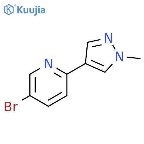 5-Bromo-2-(1-methyl-1H-pyrazol-4-yl)-pyridine structure