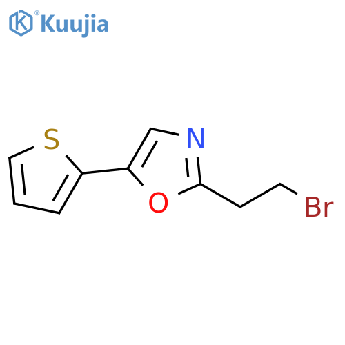 2-(2-Bromo-ethyl)-5-thiophen-2-yl-oxazole structure