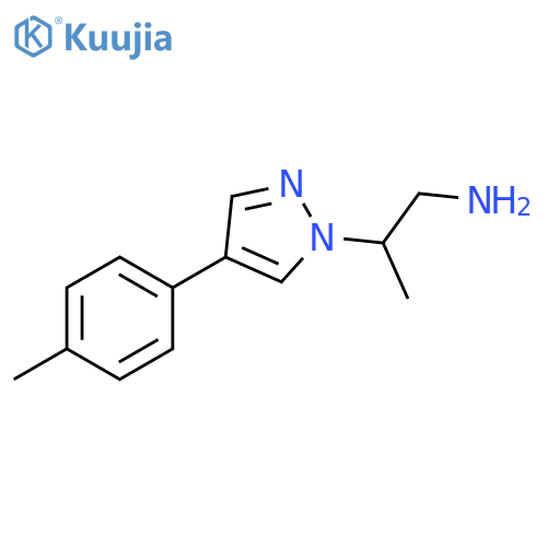 2-(4-p-Tolyl-pyrazol-1-yl)-propylamine structure
