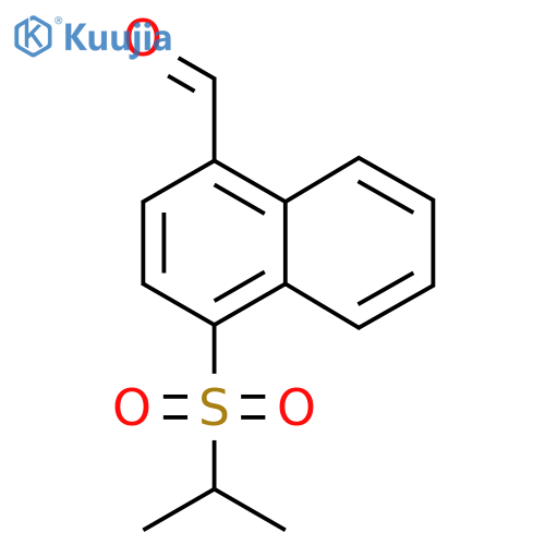 4-(Isopropylsulfonyl)-1-naphthaldehyde structure