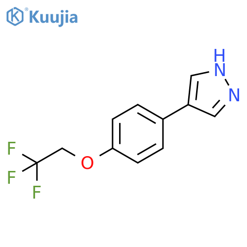 4-[4-(2,2,2-Trifluoro-ethoxy)-phenyl]-1H-pyrazole structure