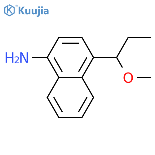 4-(1-Methoxy-propyl)-naphthalen-1-ylamine structure