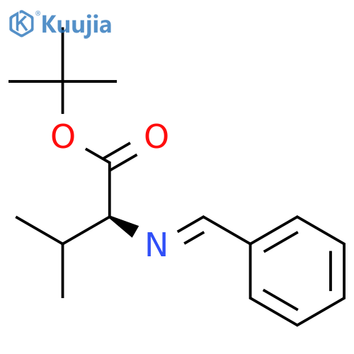 L-Valine, N-(phenylmethylene)-, 1,1-dimethylethyl ester, (E)- structure