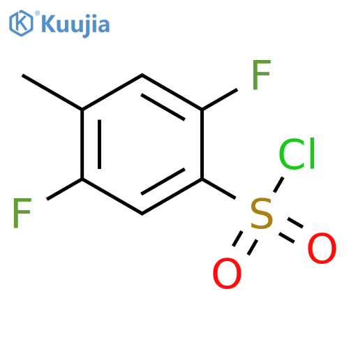 2,5-difluoro-4-methylbenzene-1-sulfonyl chloride structure
