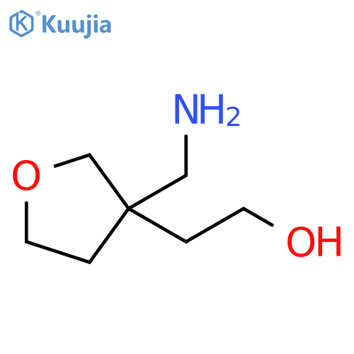 2-[3-(aminomethyl)oxolan-3-yl]ethan-1-ol structure