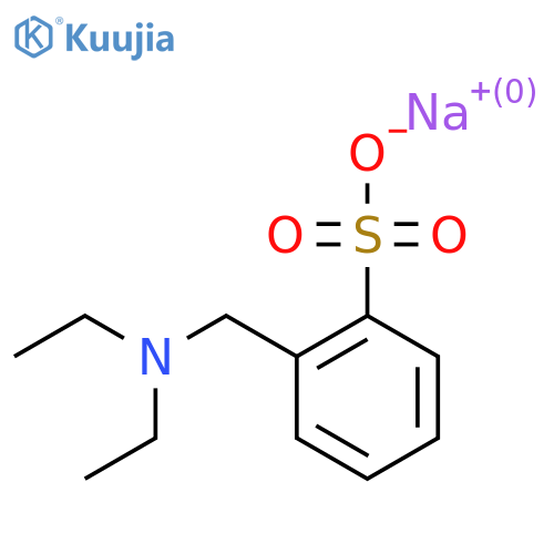 sodium 2-(diethylamino)methylbenzene-1-sulfonate structure