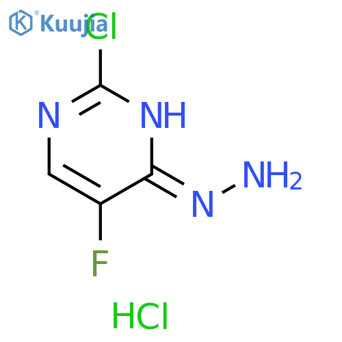 2-chloro-5-fluoro-1H-pyrimidin-6-one hydrazone;hydrochloride structure