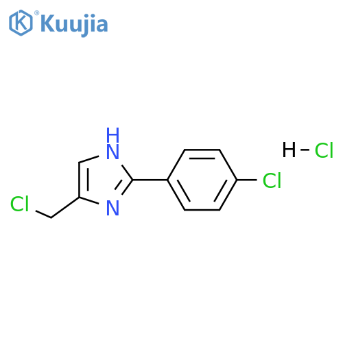 4-(chloromethyl)-2-(4-chlorophenyl)-1H-imidazole hydrochloride structure
