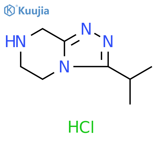 3-(propan-2-yl)-5H,6H,7H,8H-1,2,4triazolo4,3-apyrazine dihydrochloride structure