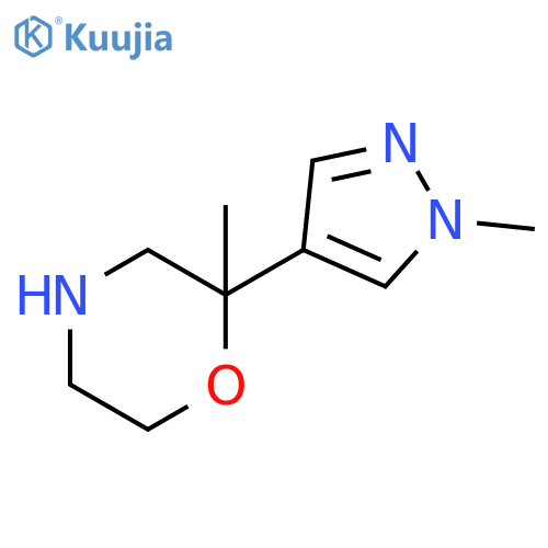 2-methyl-2-(1-methyl-1H-pyrazol-4-yl)morpholine structure