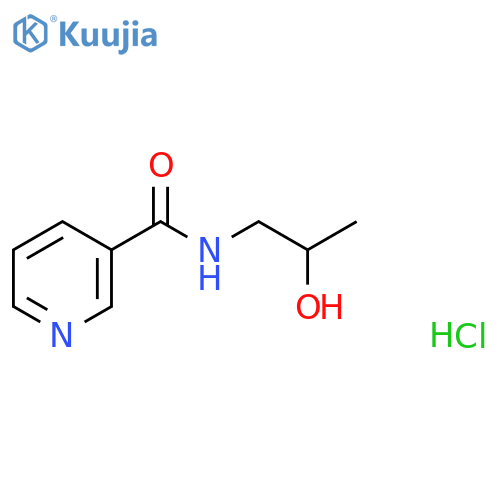 N-(2-hydroxypropyl)pyridine-3-carboxamide hydrochloride structure