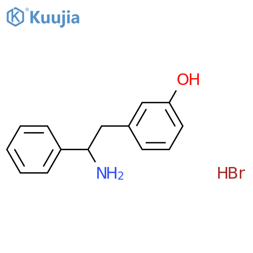 3-(2-amino-2-phenylethyl)phenol hydrobromide structure