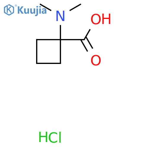 1-(Dimethylamino)cyclobutane-1-carboxylic acid hydrochloride structure