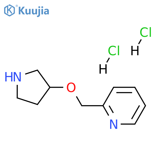 2-[(pyrrolidin-3-yloxy)methyl]pyridine dihydrochloride structure