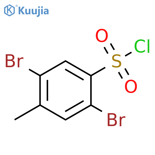 2,5-dibromo-4-methylbenzene-1-sulfonyl chloride structure
