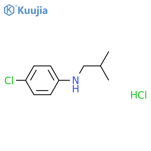 4-chloro-N-(2-methylpropyl)aniline hydrochloride structure
