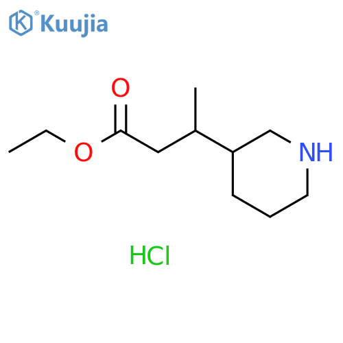Ethyl 3-(piperidin-3-yl)butanoate hydrochloride structure
