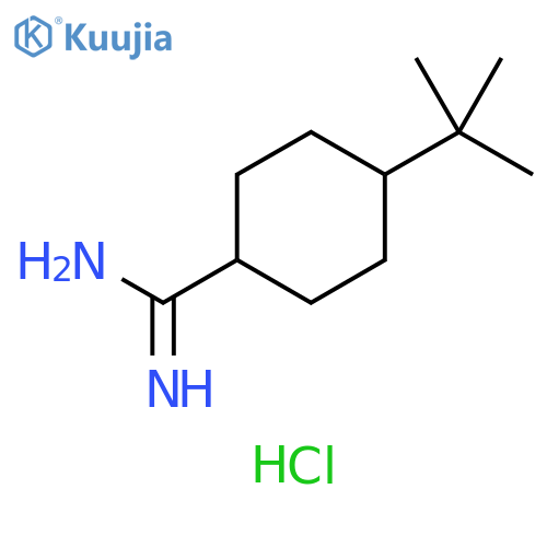4-tert-butylcyclohexane-1-carboximidamide hydrochloride structure
