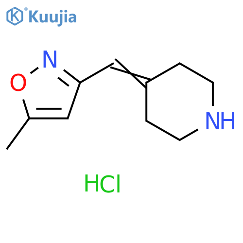 4-(5-methyl-1,2-oxazol-3-yl)methylidenepiperidine hydrochloride structure