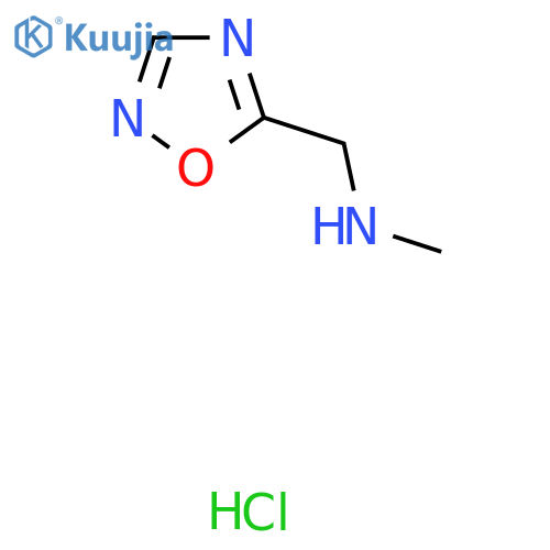 Methyl(1,2,4-oxadiazol-5-ylmethyl)amine hydrochloride structure