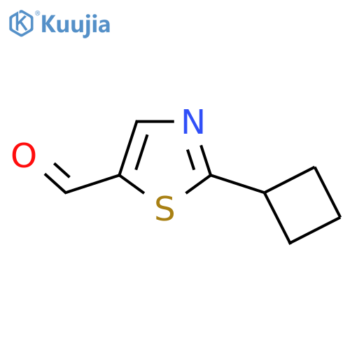 2-cyclobutyl-1,3-thiazole-5-carbaldehyde structure