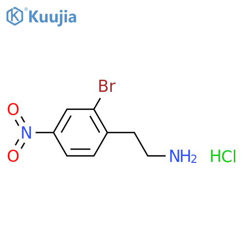 2-(2-bromo-4-nitrophenyl)ethan-1-amine hydrochloride structure