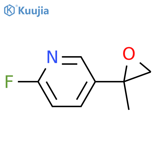 2-fluoro-5-(2-methyloxiran-2-yl)pyridine structure