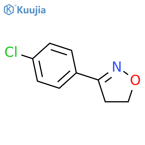Isoxazole, 3-(4-chlorophenyl)-4,5-dihydro- structure