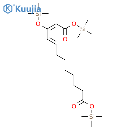 Dodecadienedioic acid, 3-[(trimethylsilyl)oxy]-, bis(trimethylsilyl) ester structure