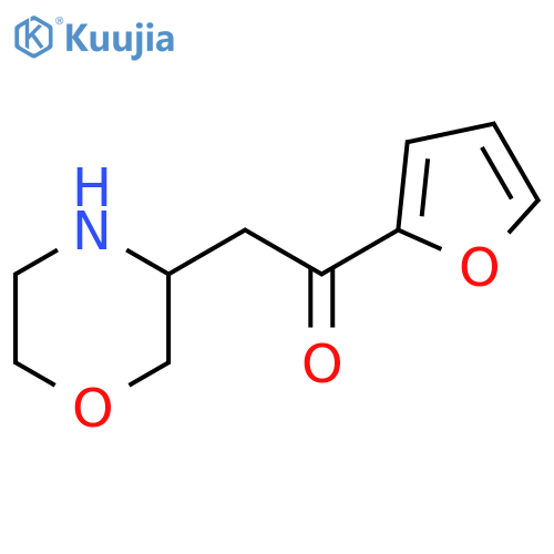 1-(furan-2-yl)-2-(morpholin-3-yl)ethan-1-one structure