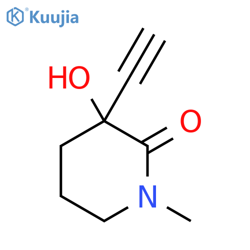 3-ethynyl-3-hydroxy-1-methyl-2-Piperidinone structure