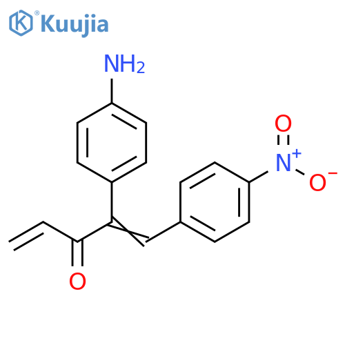 1,4-Pentadien-3-one, 2-(4-aminophenyl)-1-(4-nitrophenyl)- structure