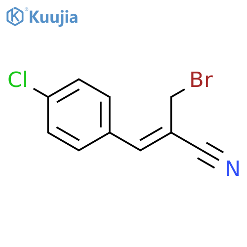 2-Propenenitrile, 2-(bromomethyl)-3-(4-chlorophenyl)-, (Z)- structure